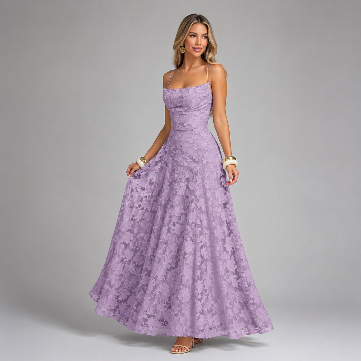 Élodie Backless Mermaid Maxi Dress