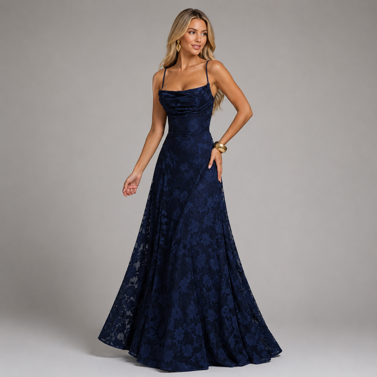 Élodie Backless Mermaid Maxi Dress