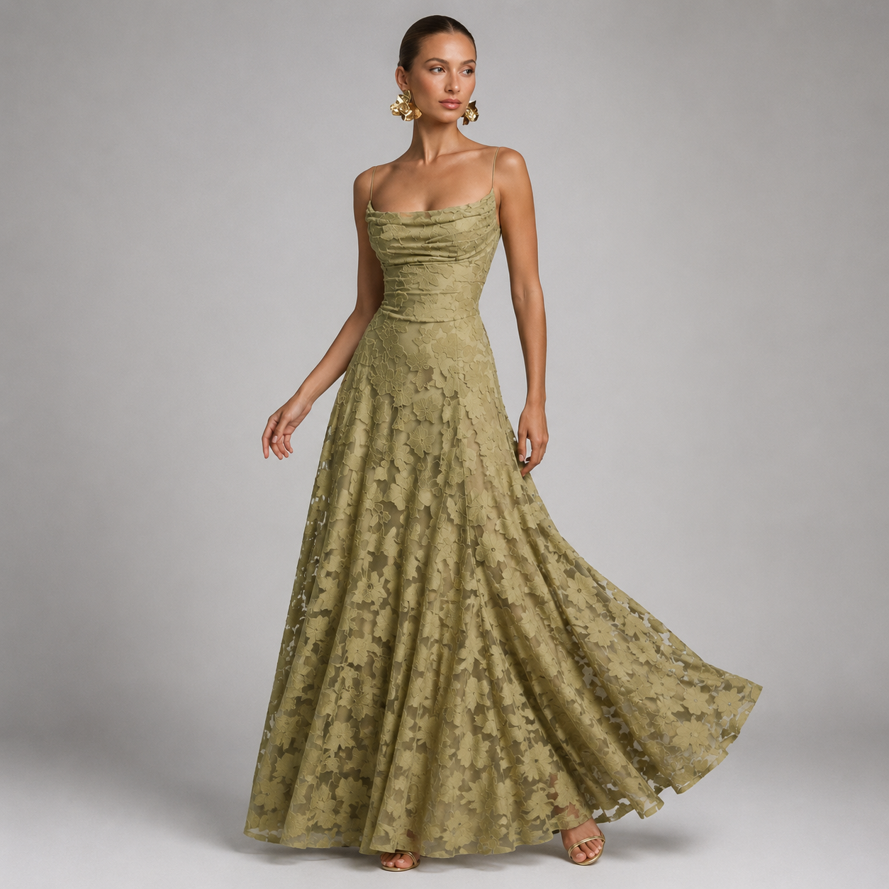 Élodie Backless Mermaid Maxi Dress