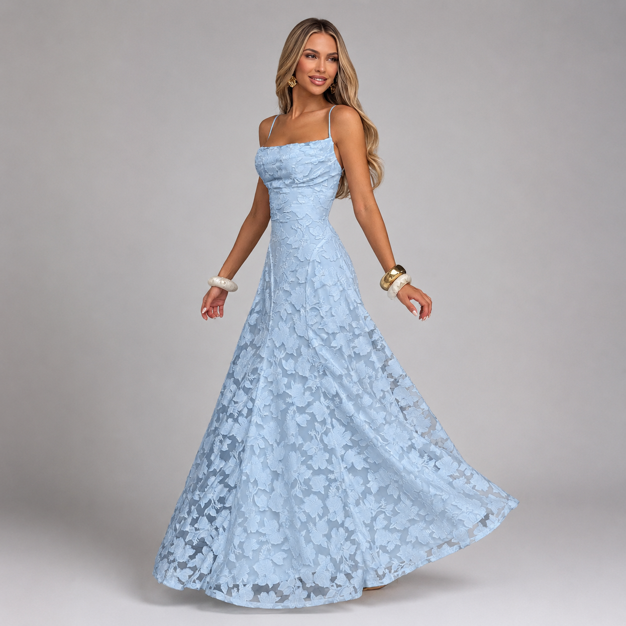 Élodie Backless Mermaid Maxi Dress