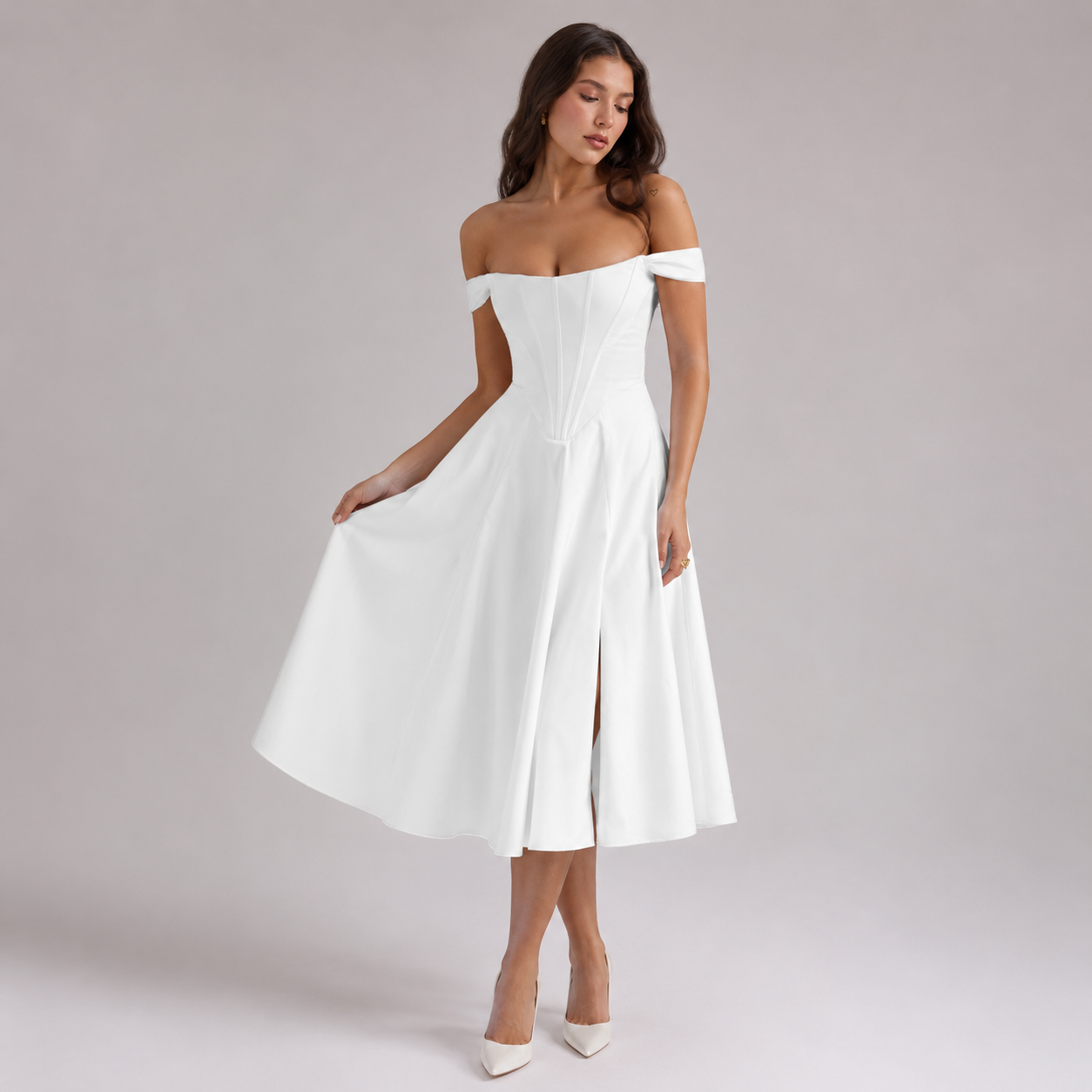 Camélia Vintage Floral Maxi Dress
