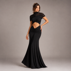 Noir Cut-Out Mini Dress